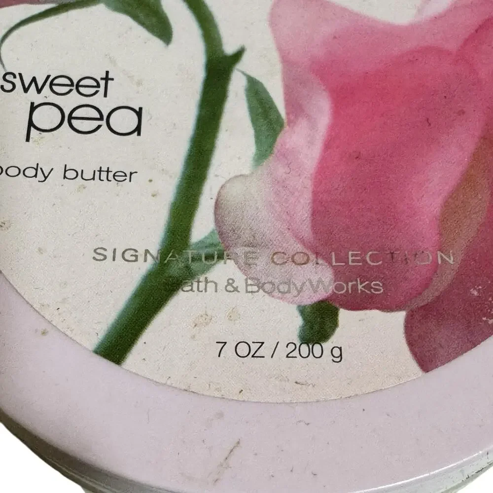 Bath & Body Works Sweet Pea Body Butter 7 oz Shea Rare Discontinued Retired-A
